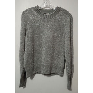 GAP Women's Grey Sparkly Pullover Sweater Size Medium